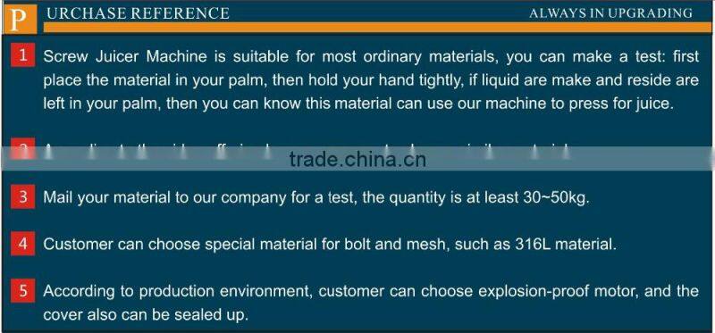 High Output Automatic Screw Type Sweet Sorghum Pressing Machine Factory Wholesale