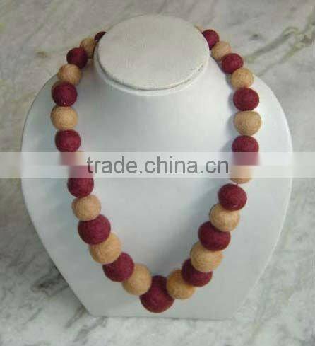 Felt Ball Necklace