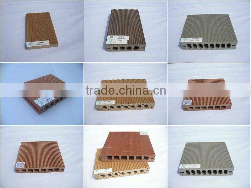 Low maintainance good price hollow wood plastic composite decking