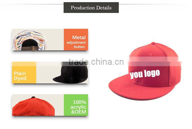 oem colorful boys sports caps and hats snapback cap