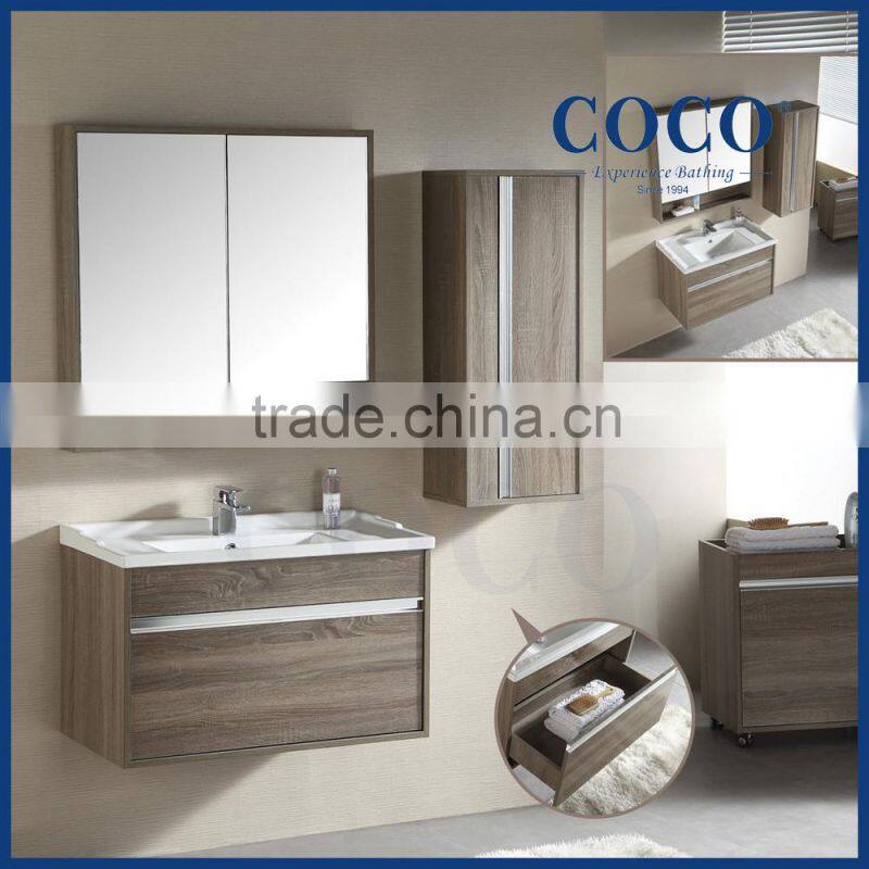 Bathroom PVC cabinet with basin complete set