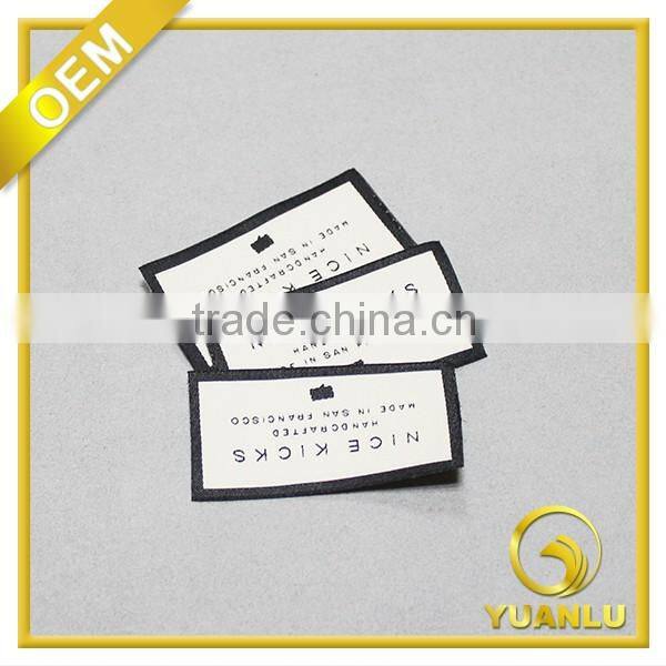 Satin Woven Label Damask Woven Clothing Labels