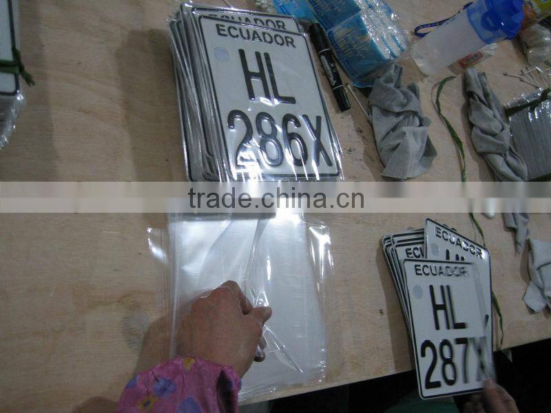 high security car license plate