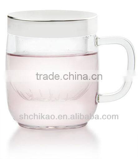 transpanrent borosilicate glass mug