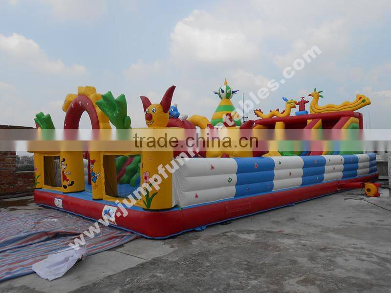 2015 Giant Inflatable Bounce Playground for Child#Cheap Inflatable Amusement Park for Kids