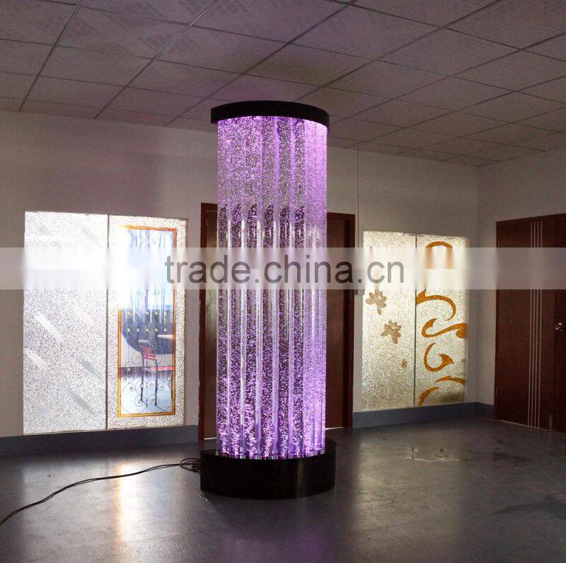 indoor decoration Acrylic water bubble wall decoration with led light changing