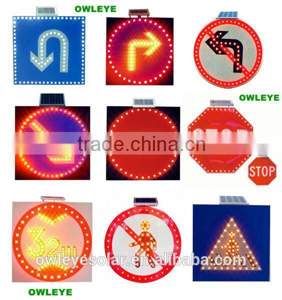 Solar Powered LED Pedestrian Traffic Signs