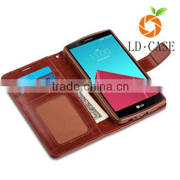 Blank Sublimation phone cases leather flip cover for LG G5