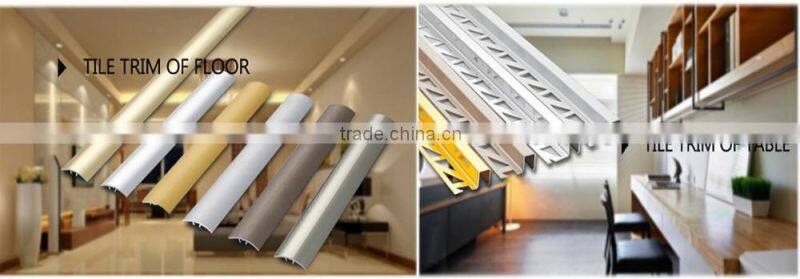 Chromed anodized aluminium 6063 T5 inside metal tile trim corners