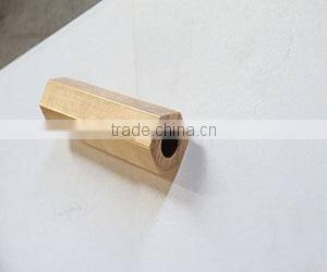 smooth surface C21000 hexagonal type brass copper tube