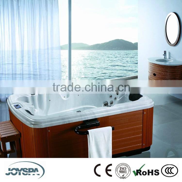 Popular One Lounger Indoor Acrylic Fiberglass Apron Whirlpool Massage Bath Tub Prices JY8013