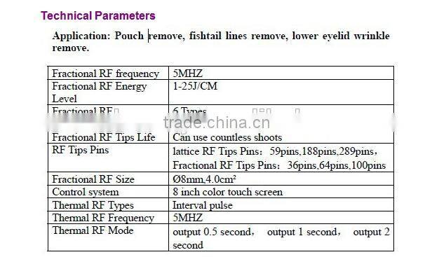 face skin lifting Facial Fractional RF micro needle radio frequency beauty machine