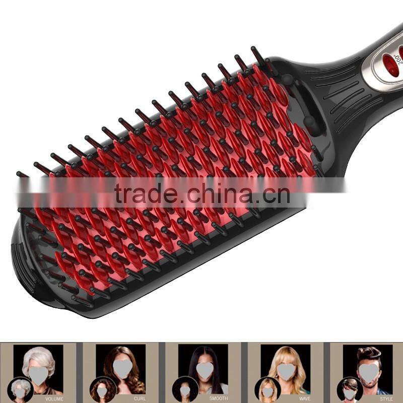 New design electric hair curling brush hair comb