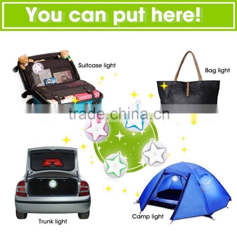 Senser Light Rechargeable LED Wireless Light-Motion Human Sensor LED Wall Light Star Night Light