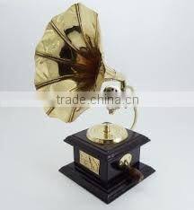 gramaphone , wooden gramaphone