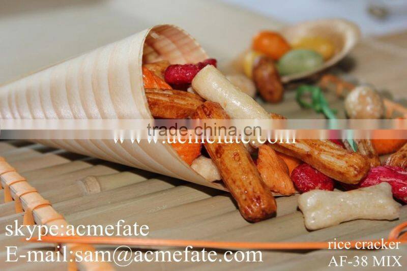 Japanese flavored rice crackers