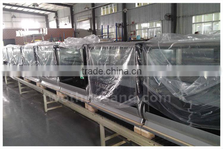 Back Door Opened 990 L 4 Shelf Refrigerated Display Cake Case