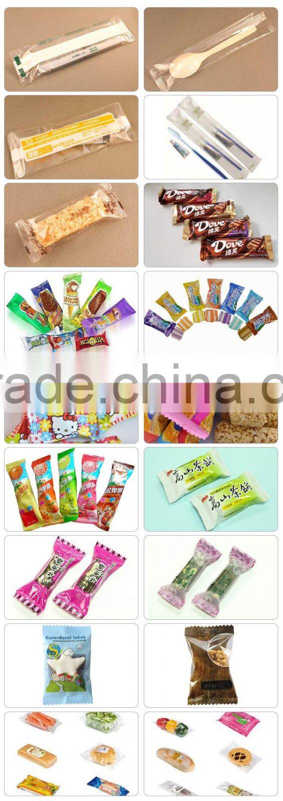 Pillow pouch horizontal packing machines with date printer