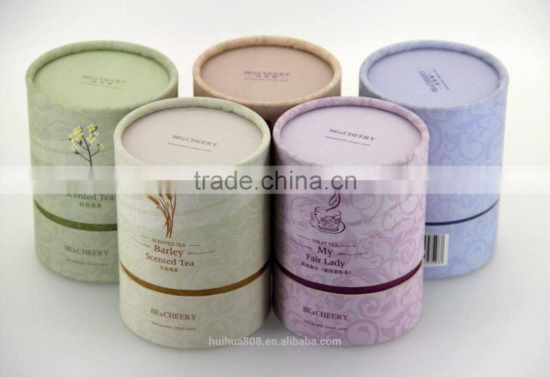 eco friendly cylinder paper box tube packaging paper can wholesale