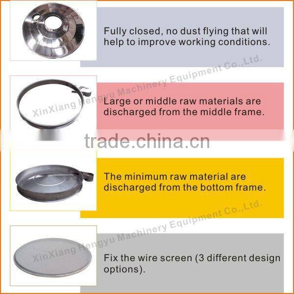 excellent quality with SUS316L medical powder vibrating screen