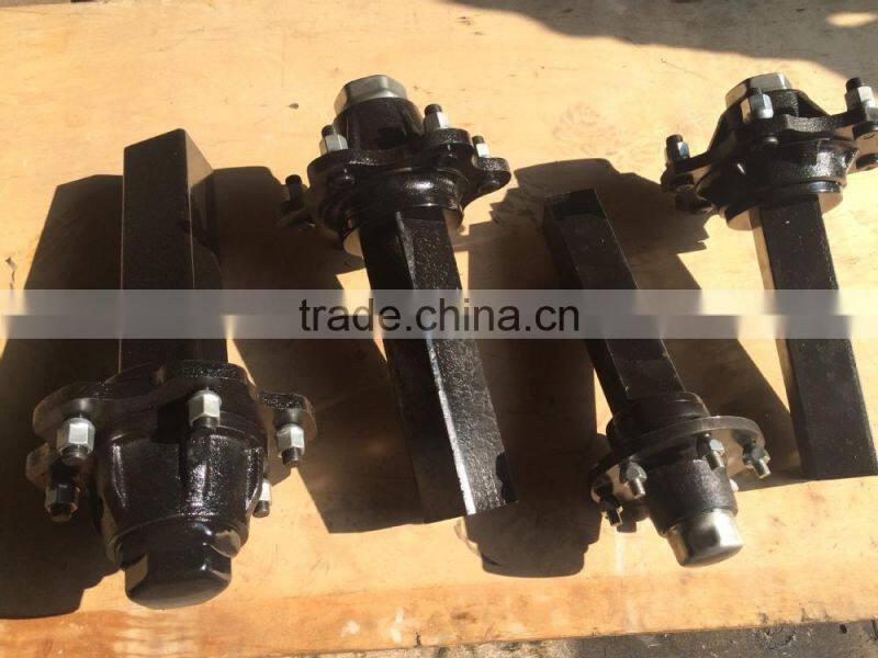 Agricultural stub axle bearing hub assembly