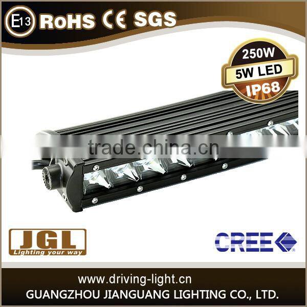 HOT Cree 250W 200W 150W 100W led light bar 12v waterproof emark led lighting bar aluminum housing tractor led light bar