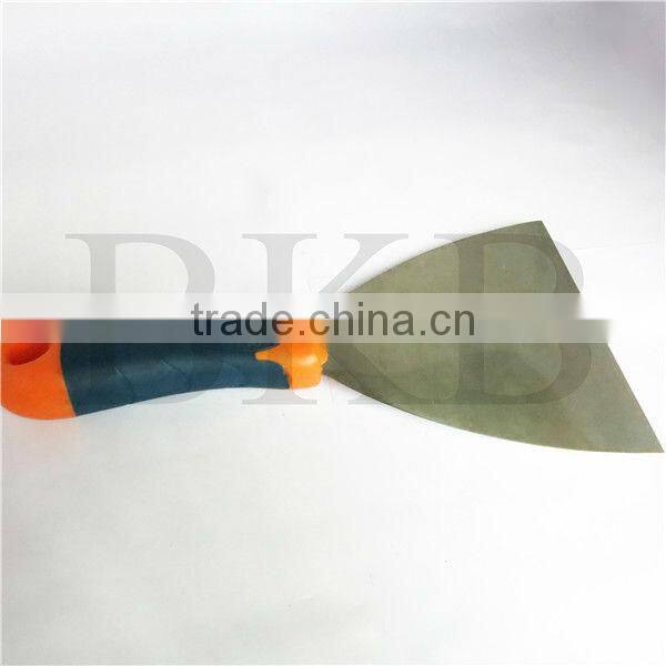 12cm stainless steel wide putty knife with soft double color rubber handle