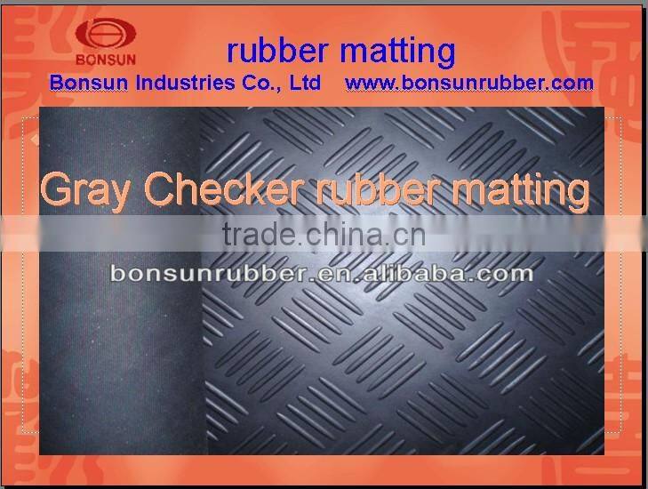 Anti-slip rubber flooring sheet with various pattern and size