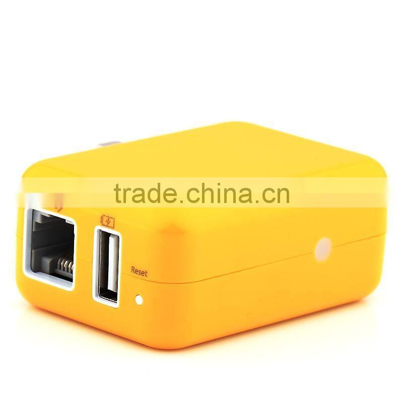 4 in 1 mini portable wireless repeater and wifi router with charge device storage function