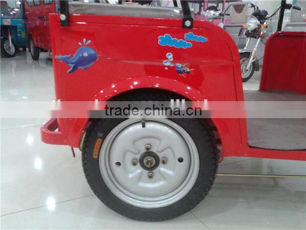 650W electric taxi tricycle rickshaw for 4 people cargo trike