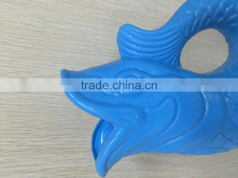 Wholesale OEM blow molding plastic fish flower vase,small vase