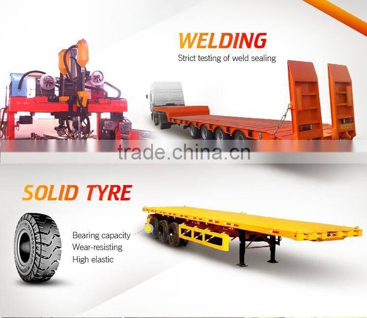 3 axle container tipping trailer, box stake semi trailer