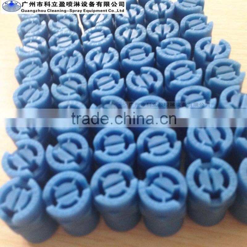 Plastic vee jet spray nozzle