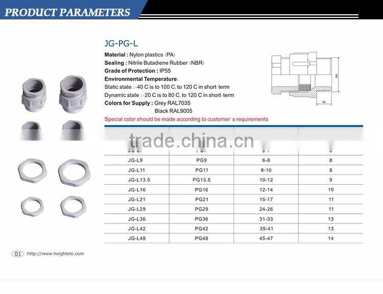 Brand new nylon universal nylon plastic cable gland wiring accessories