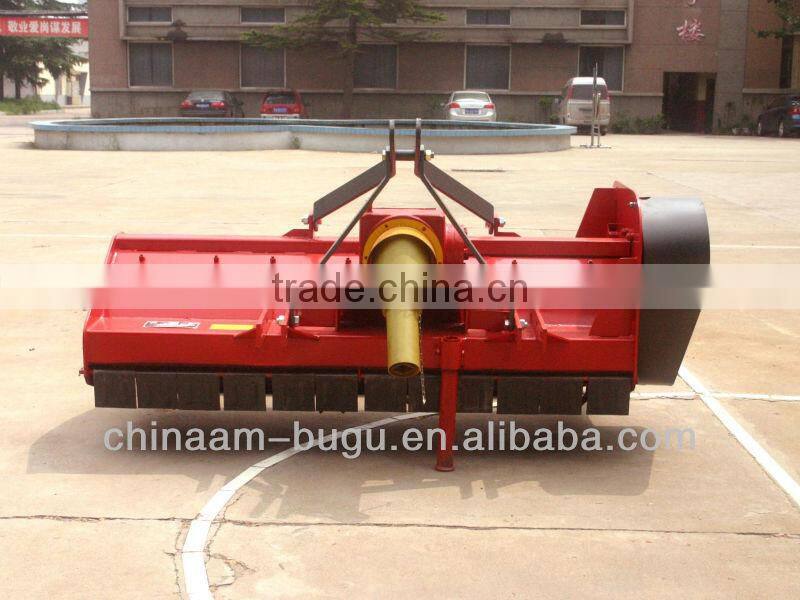 Tractor-mounted PTO rice straw chopper