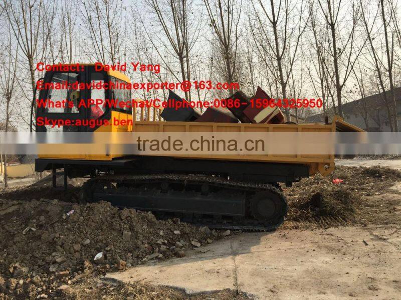 8 tons capacity China brand crawler dumper in stock for sale