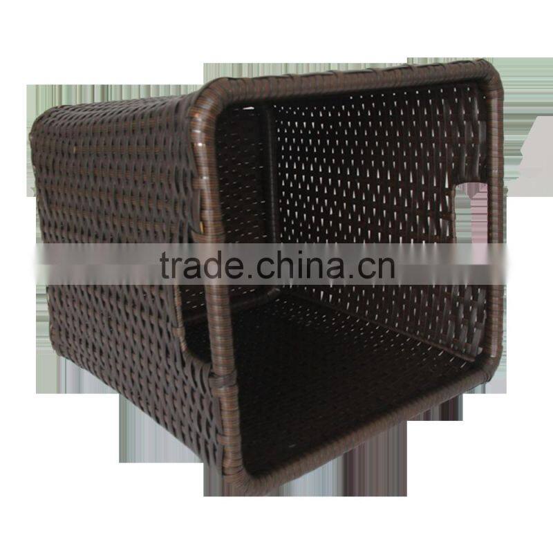 Wholesales chinese supplier customized PE plastic wicker kids laundry basket for dirty clothes of baby