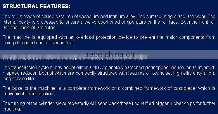 High Quality ZKC-560G Waste Rubber Cutting Machine