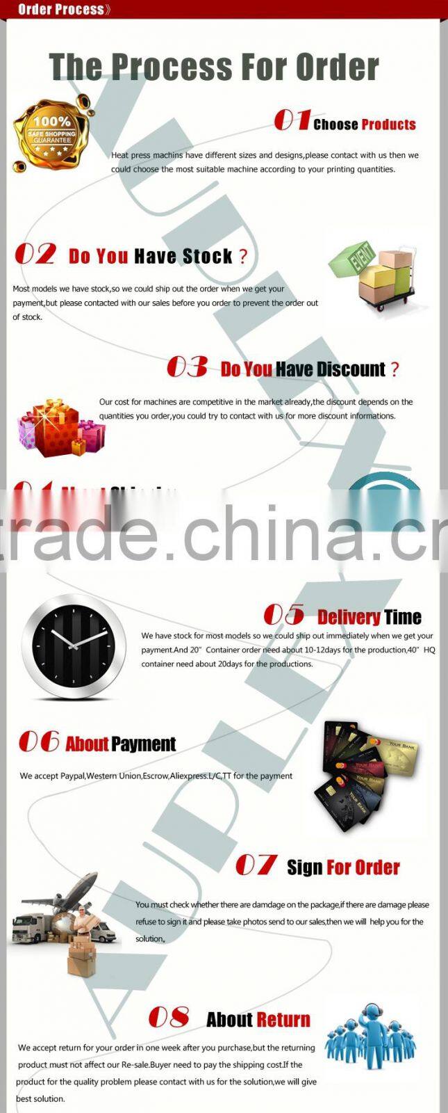 Auplex Hottest Cost Effective Fuzhou Heat Transfer Paper Press Machine