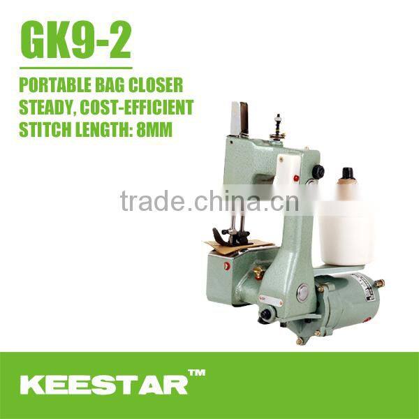 GK9-2 single needle single thread chain stitch portable bag closer machine