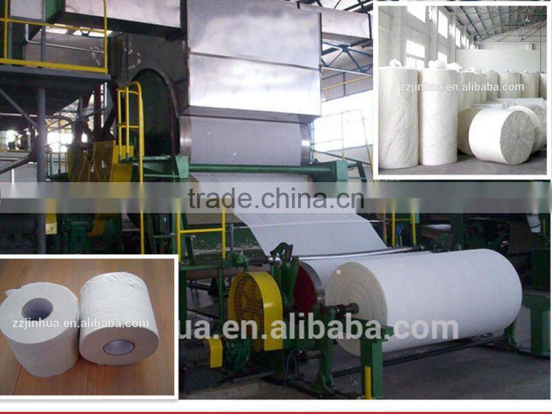 small paper plant 787mm tissue paper machine, waste paper recycling