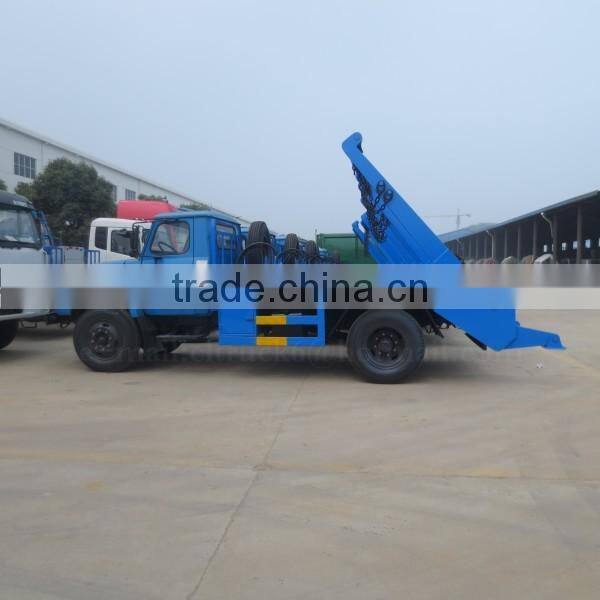 140hp DONGFENG 4*2 Swing Arm Garbage Truck 6 m3