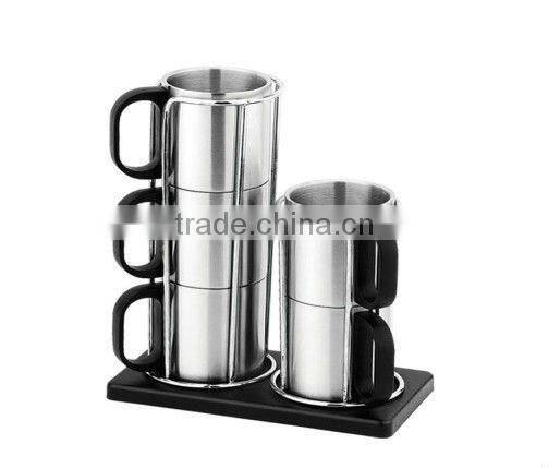 BPA free double wall travel mug travel cup with lid