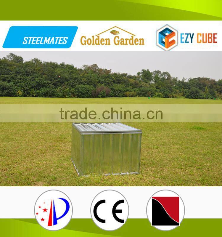 steel Garden Storage Box led light flower pot