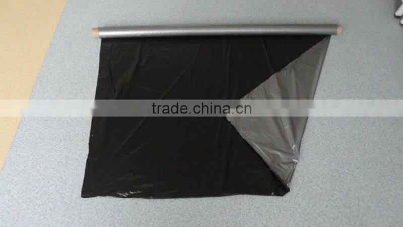 pe black & silver agriculture mulch film/black & silver mulch film with hole