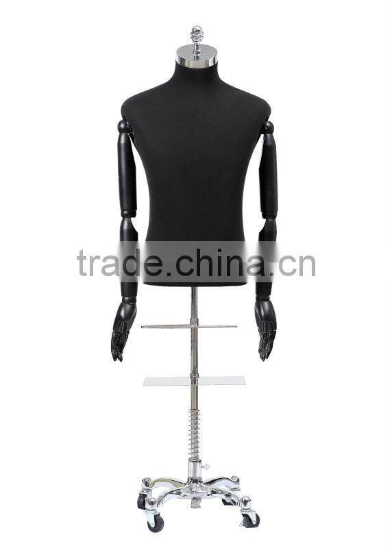 Adjustable Suit Half Of Body dummy Men Tailor Mannequins Display