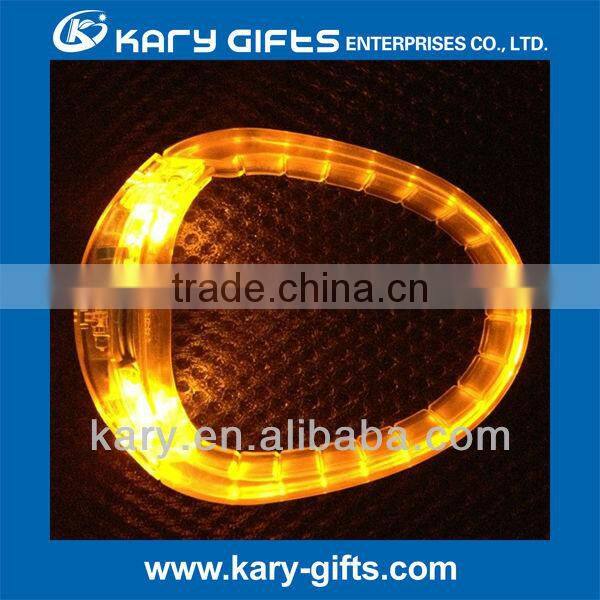 flashing concert sound activated led music bracelet