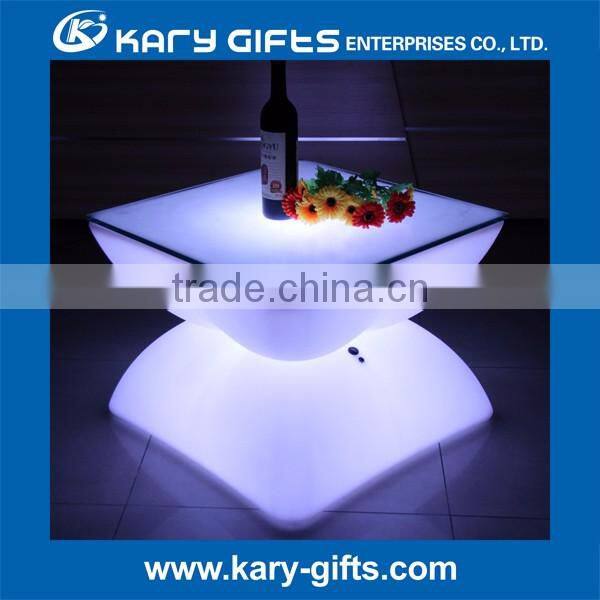 China LED illuminated party lounge table centerpieces outdoor furniture