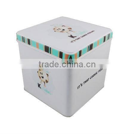 wholesale square coffee tin box