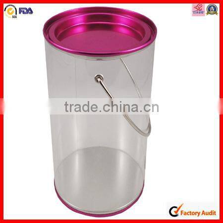 food grade round small clear plastic boxes